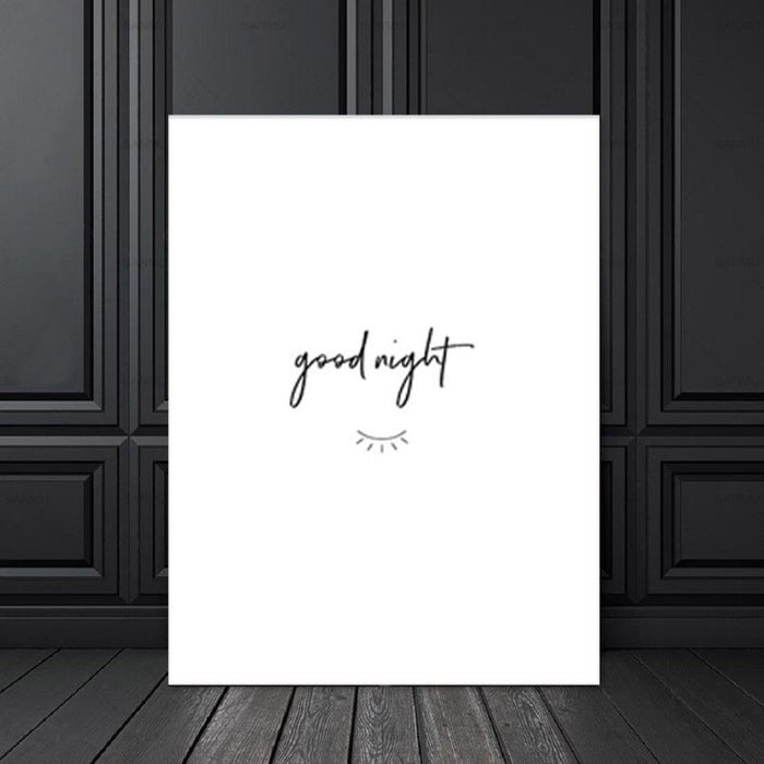 Good Morning And Good Night Eyes - Canvas Wall Art Painting