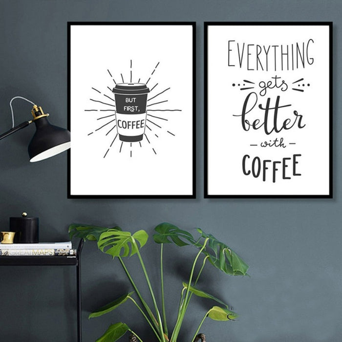 Coffee Time - Canvas Wall Art Painting