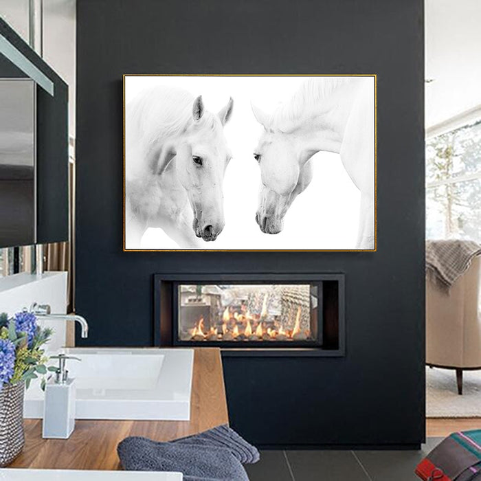 White Horses - Canvas Wall Art Painting