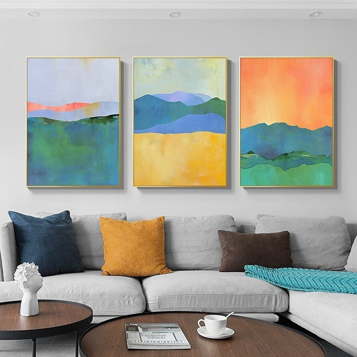 Vivid Mountains - Canvas Wall Art Painting