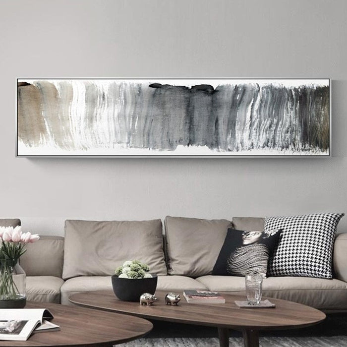 Black And White Panorama - Canvas Wall Art Painting