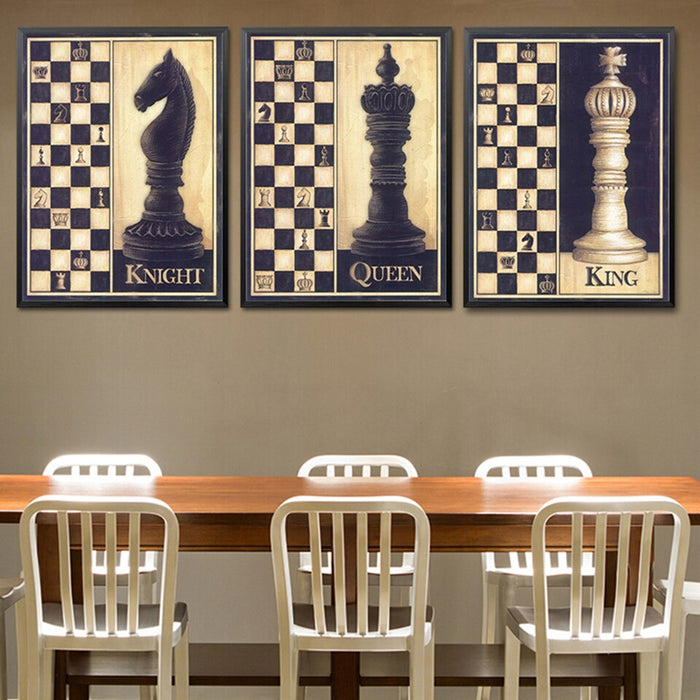 Modern Simple Chess - Canvas Wall Art Painting