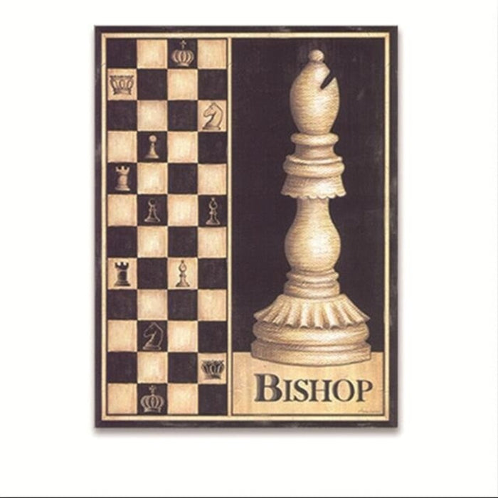 Modern Simple Chess - Canvas Wall Art Painting