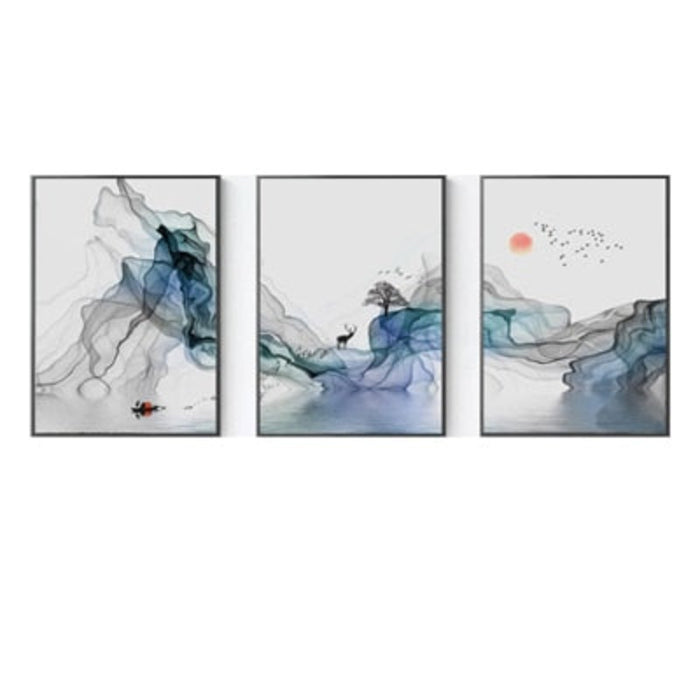 Abstract Sunrise - Canvas Wall Art Painting