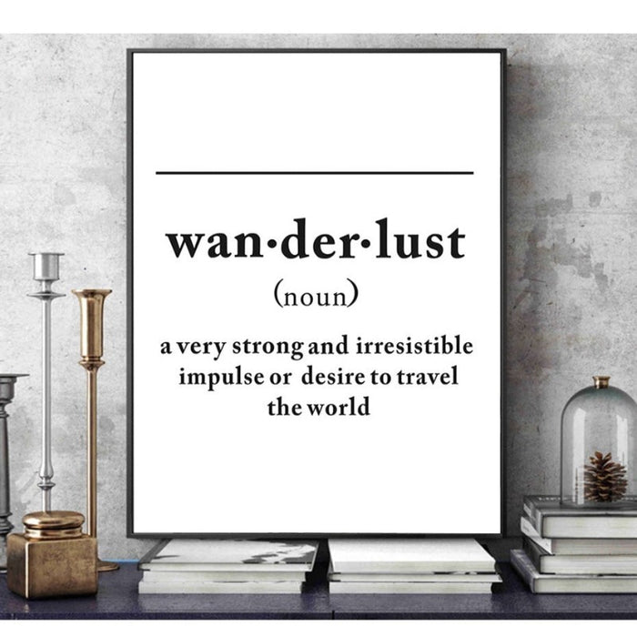 Definition Of Wanderlust - Canvas Wall Art Painting