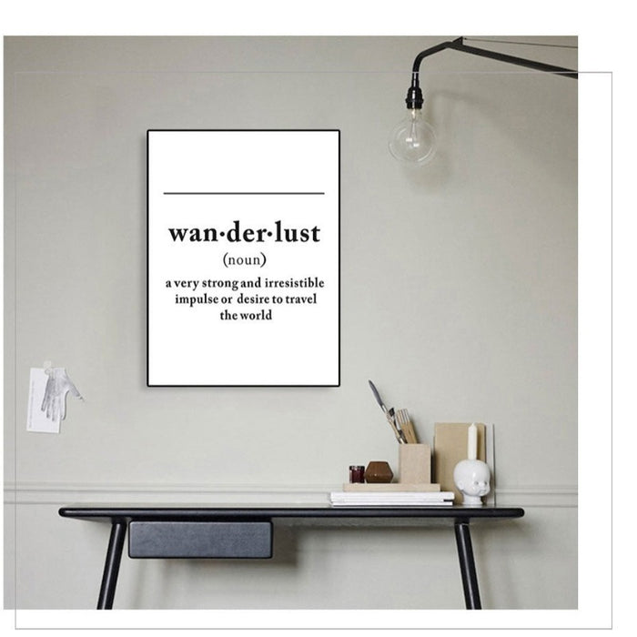 Definition Of Wanderlust - Canvas Wall Art Painting