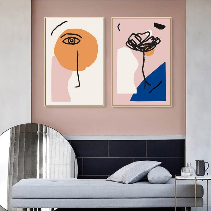 Nude Pink Space - Canvas Wall Art Painting