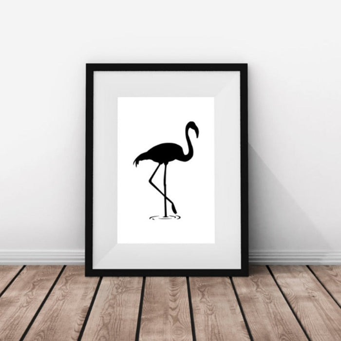 Black Flamingo - Canvas Wall Art Painting