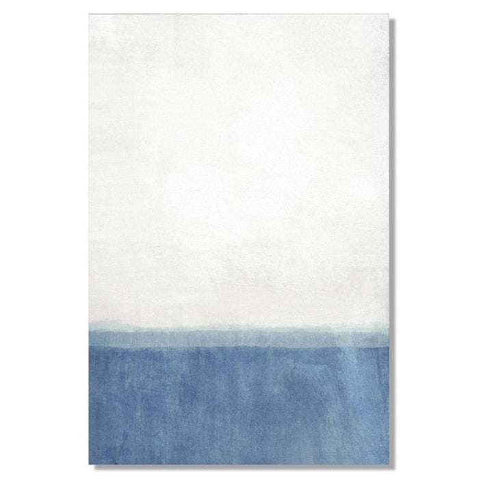 Impressions Of Blue and Black - Canvas Wall Art Painting