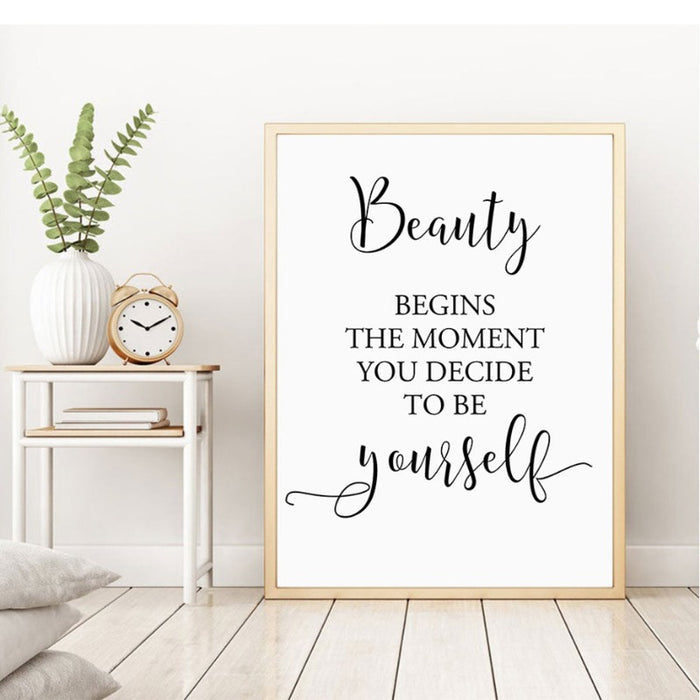 Make Up Parfum Beauty Quotes Wall Art - Canvas Wall Art Painting