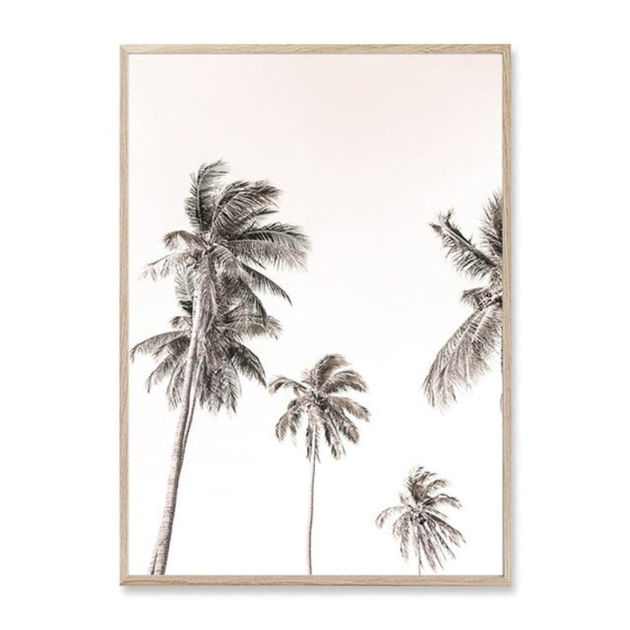 Palm Tree Landscape Bohemian Style - Canvas Wall Art Painting