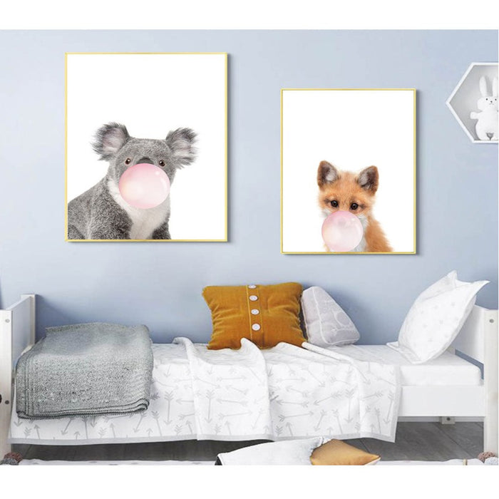 Wild Life At Party - Canvas Wall Art Painting