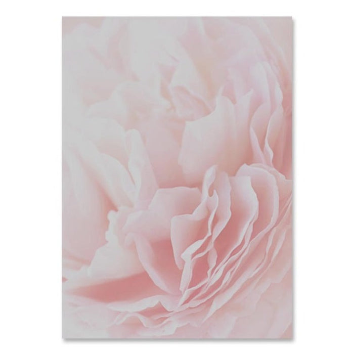 Modern Pink Floral Girl Calm - Canvas Wall Art Painting
