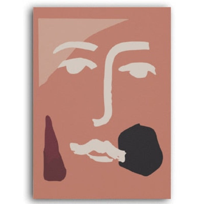 Scandinavia Abstract Figure Line Posters - Canvas Wall Art Painting