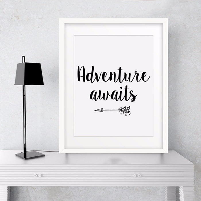 Adventure Awaits Arrow - Canvas Wall Art Painting