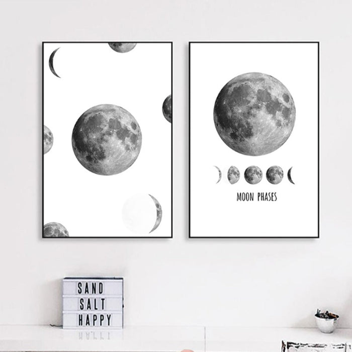 Moon Phases - Canvas Wall Art Painting