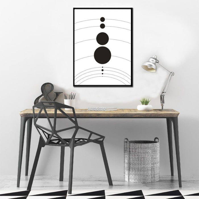 Solar System Planet Posters Universe - Canvas Wall Art Painting