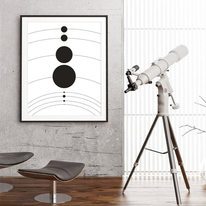 Solar System Planet Posters Universe - Canvas Wall Art Painting