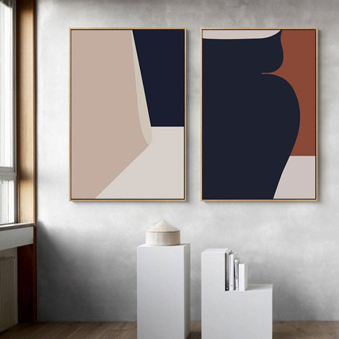 Geometric Color Block - Canvas Wall Art Painting