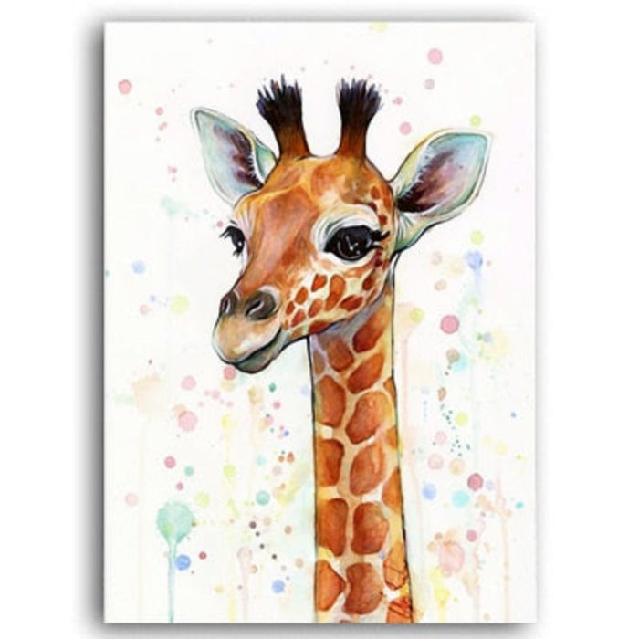 Baby Giraffe - Canvas Wall Art Painting