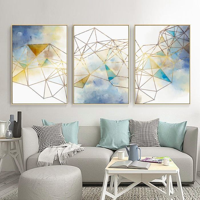 Geometric Line - Canvas Wall Art Painting