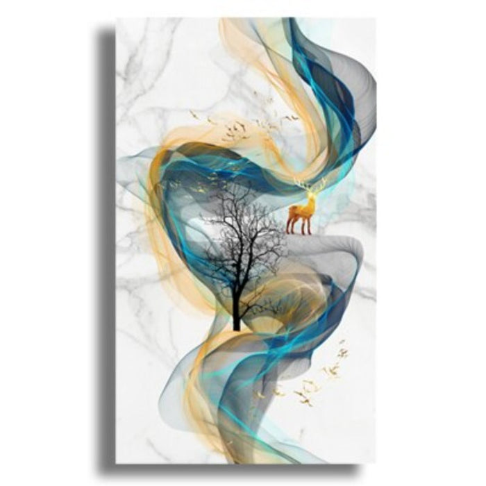Deer In Full Spirit - Canvas Wall Art Painting