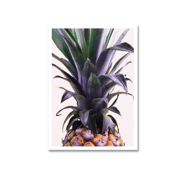 Nordic Scandinavia Floral Pineapple - Canvas Wall Art Painting