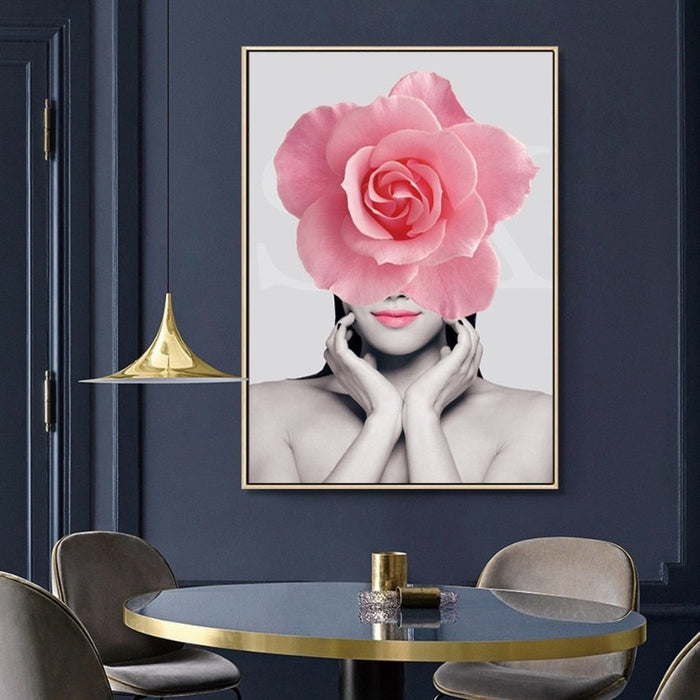Pink Flower  - Canvas Wall Art Painting