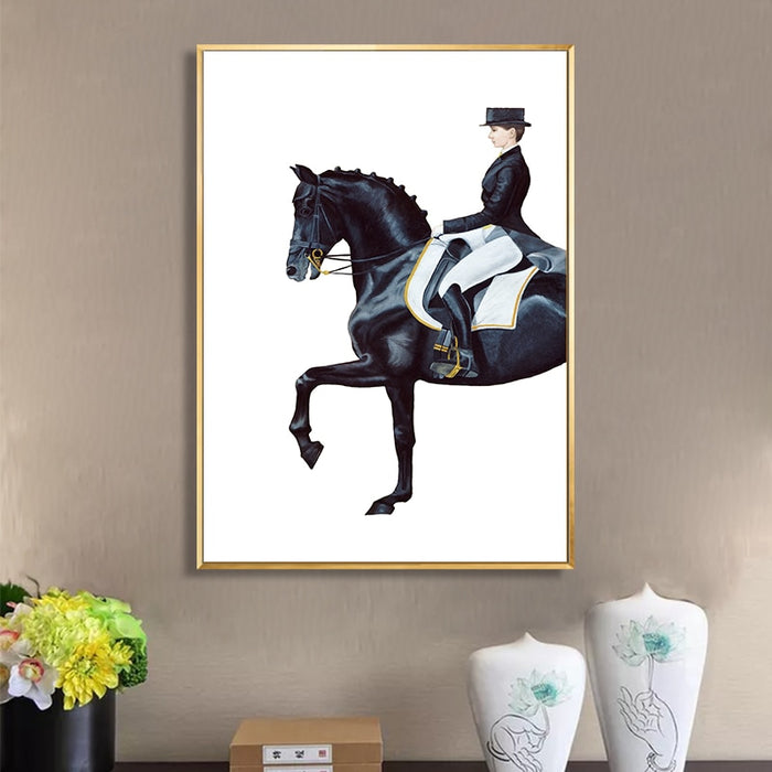 Luxurious Figure Horse  - Canvas Wall Art Painting