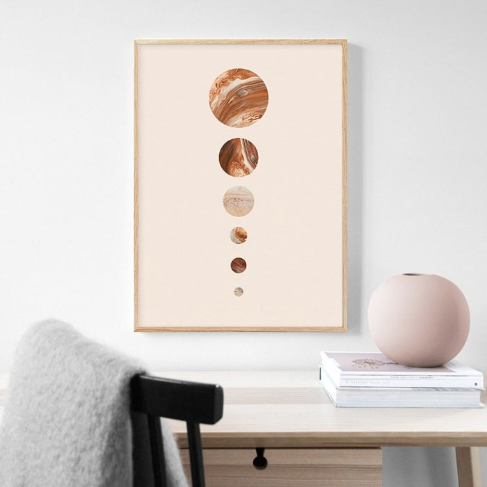 Modern Solar System Planet - Canvas Wall Art Painting