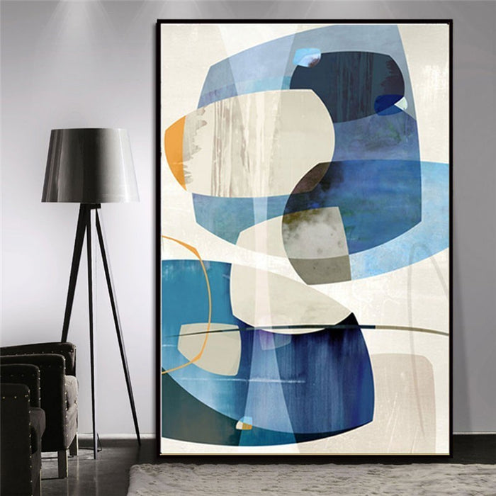 Minimalist Nordic Abstract Colors - Canvas Wall Art Painting
