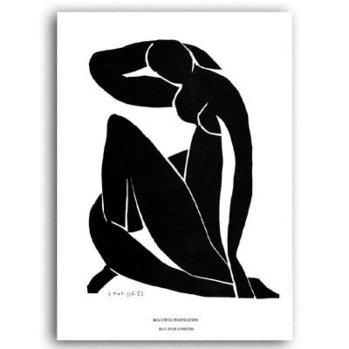 Vintage Abstract Matisse Line Figure Minimalist Europe