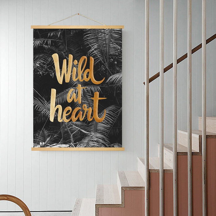 Wood Poster Hanger - Canvas Wall Art Painting