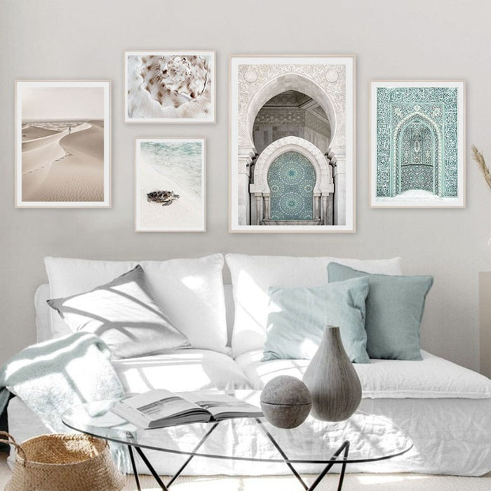 Trendy Moroccan Scene Gallery - Canvas Wall Art Painting