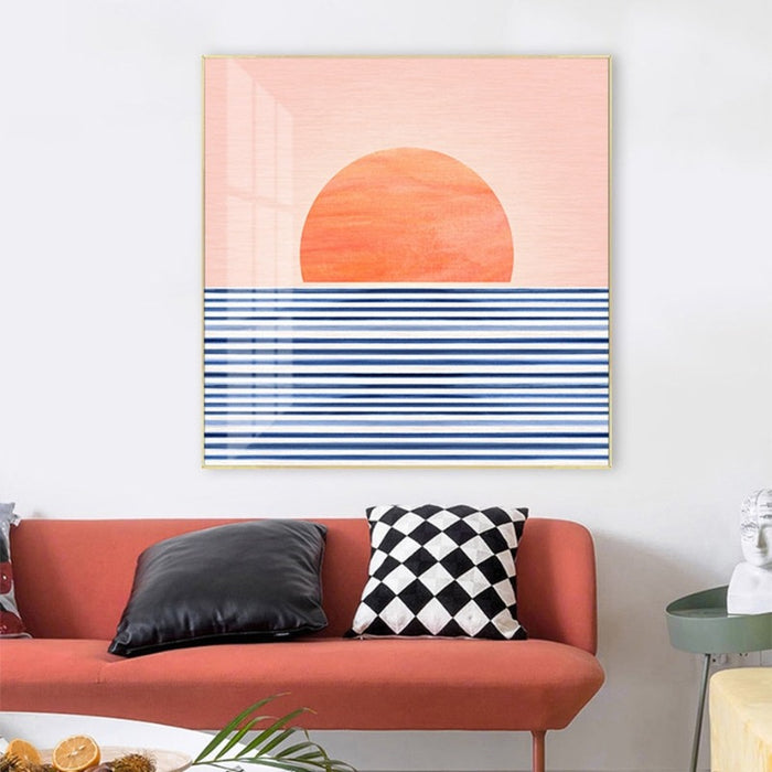 Sunrise From Sea - Canvas Wall Art Painting