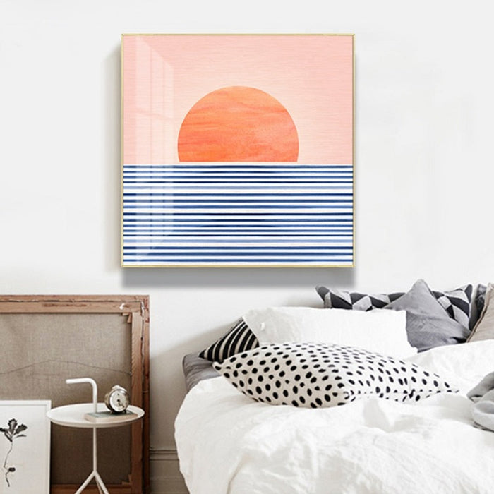 Sunrise From Sea - Canvas Wall Art Painting