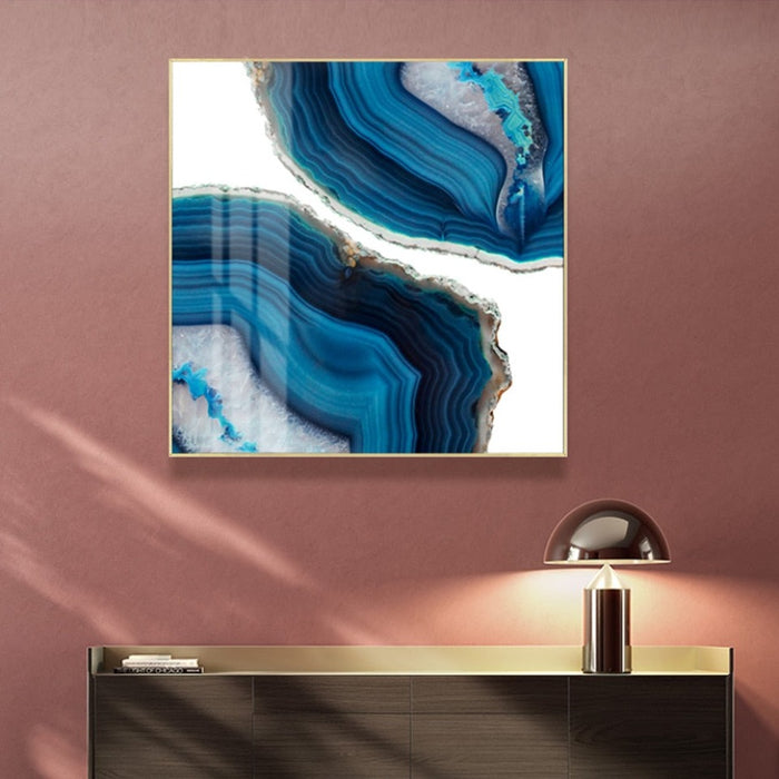 Blue Marble Trend - Canvas Wall Art Painting