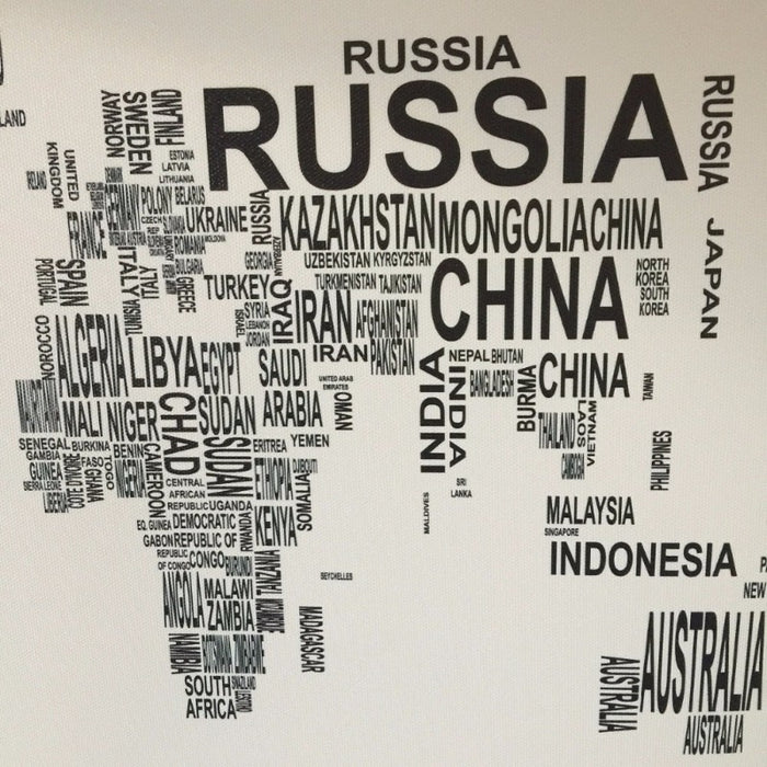 World Map - Canvas Wall Art Painting