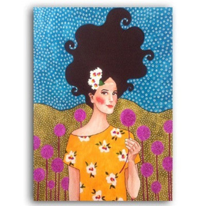 Fashion Flower Girl - Canvas Wall Art Painting