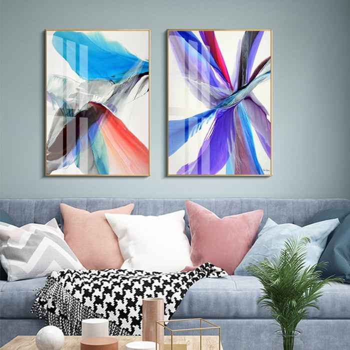 Feathers of Hope Colorful HD - Canvas Wall Art Painting