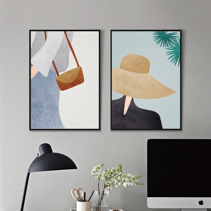 Modern Trendy Figure Posters - Canvas Wall Art Painting