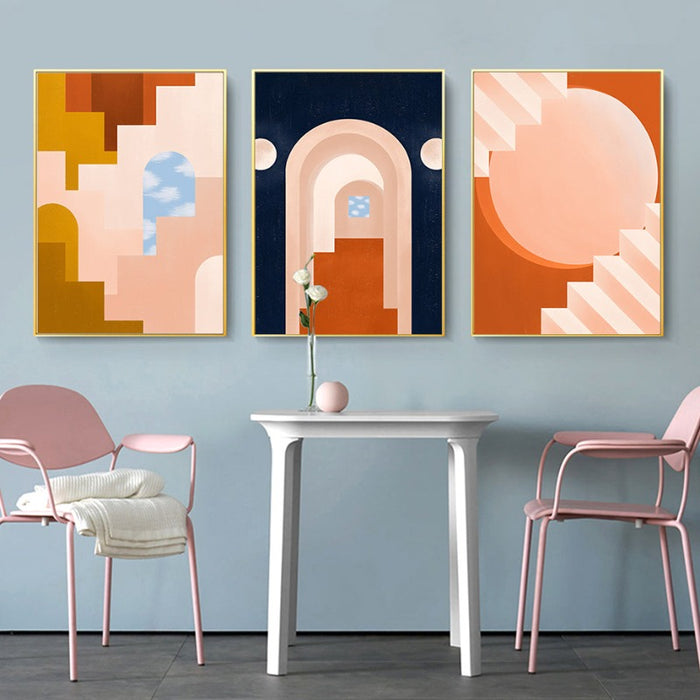 Moods In Orange - Canvas Wall Art Painting
