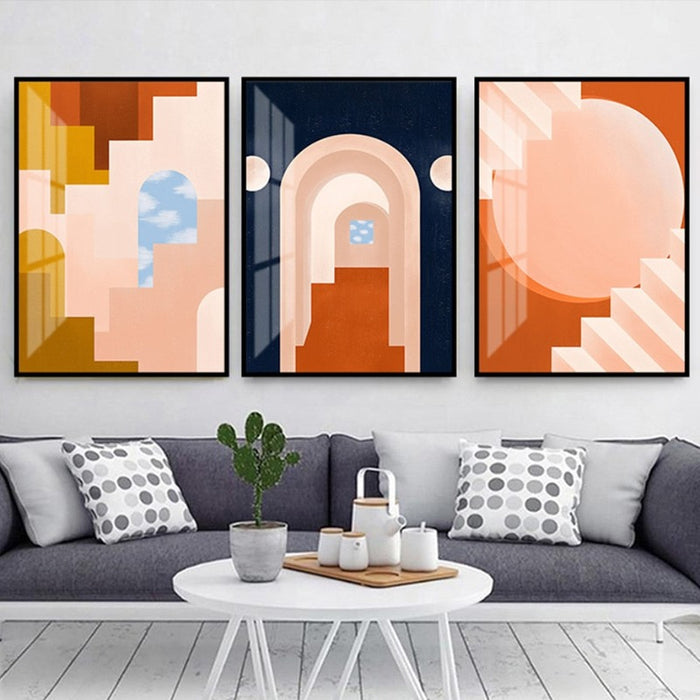 Moods In Orange - Canvas Wall Art Painting