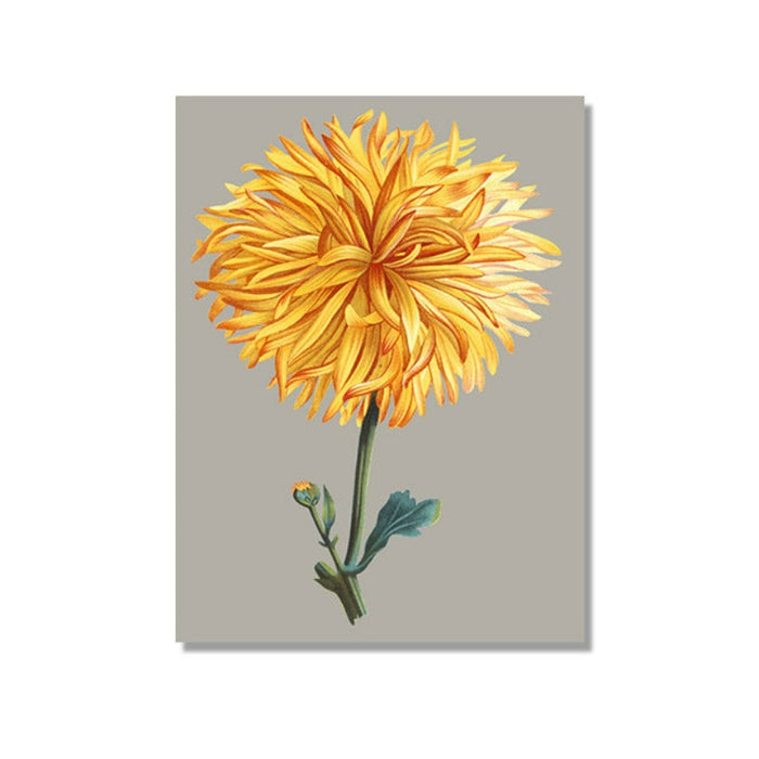 Nice Chrysanthemum Floral Picture Wall Art - Canvas Wall Art Painting
