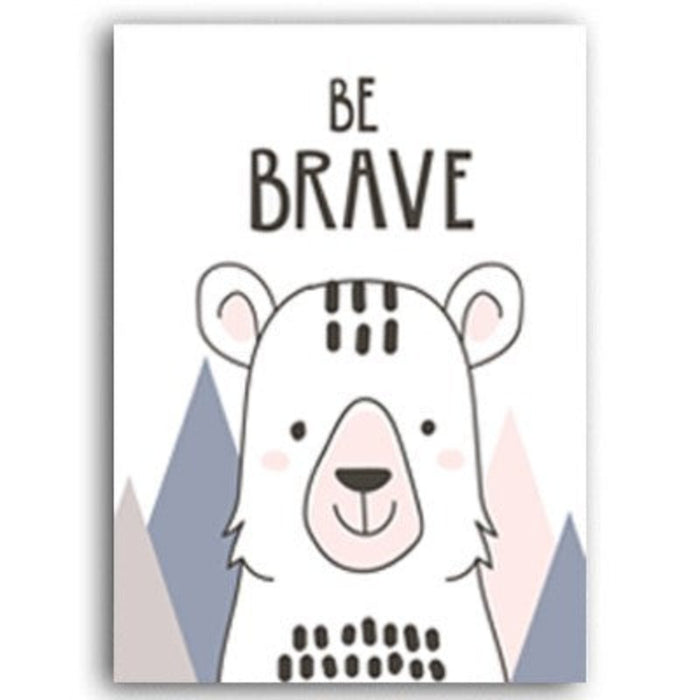 Be Brave Kiddo - Canvas Wall Art Painting