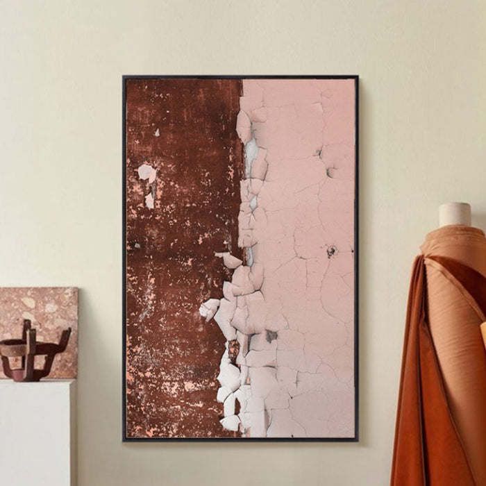 Abstract Rusty Pink Prints - Canvas Wall Art Painting