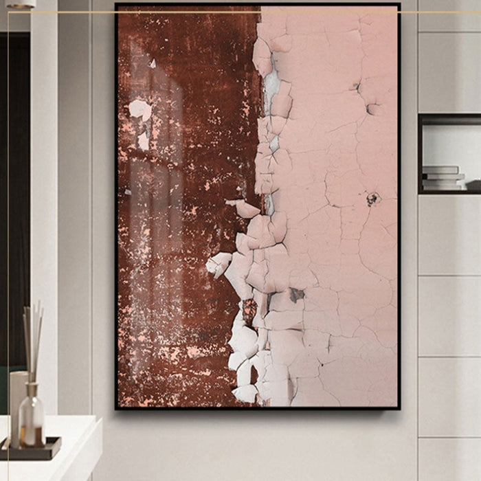 Abstract Rusty Pink Prints - Canvas Wall Art Painting