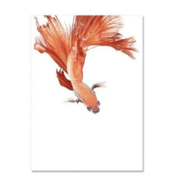 Colorful Beta Fishes - Canvas Wall Art Painting