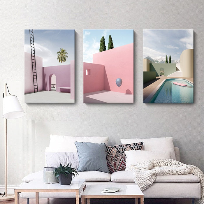 Nordic Architecture Art - Canvas Wall Art Painting