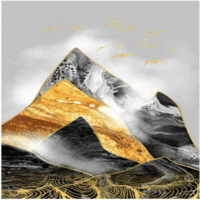 Contrasting Mountains - Canvas Wall Art Painting